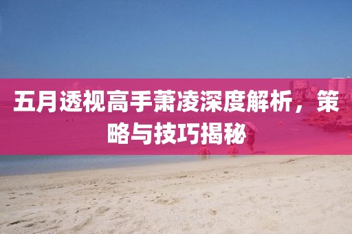 五月透视高手萧凌深度解析，策略与技巧揭秘