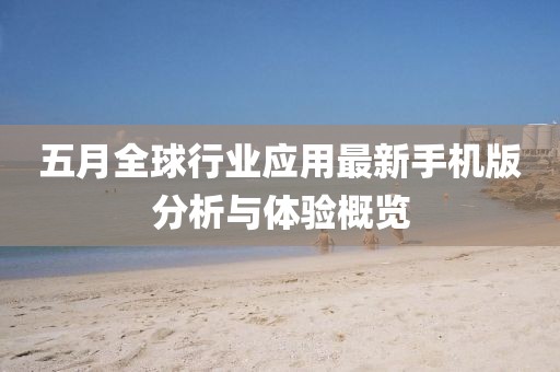 五月全球行业应用最新手机版分析与体验概览