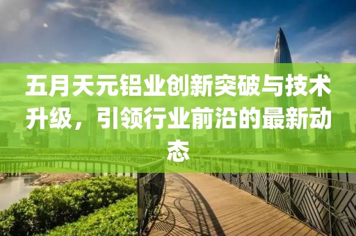 五月天元铝业创新突破与技术升级，引领行业前沿的最新动态