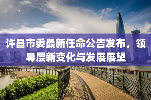 许昌市委最新任命公告发布，领导层新变化与发展展望