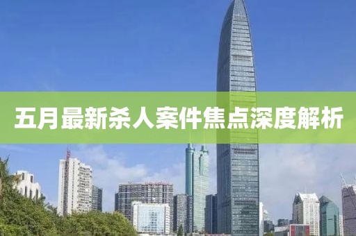 五月最新杀人案件焦点深度解析