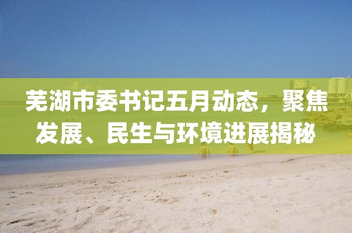 芜湖市委书记五月动态，聚焦发展、民生与环境进展揭秘