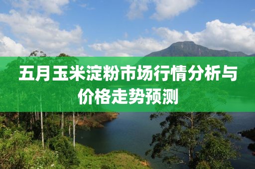 五月玉米淀粉市场行情分析与价格走势预测
