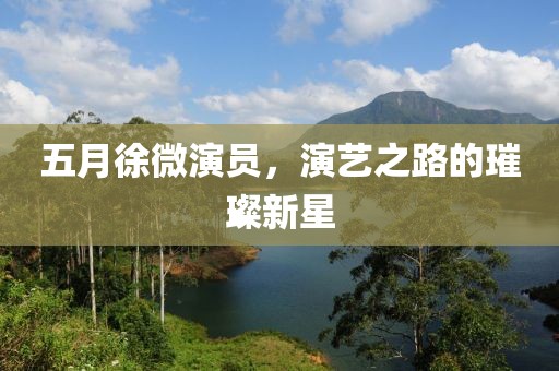 五月徐微演员，演艺之路的璀璨新星