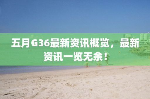 五月G36最新资讯概览，最新资讯一览无余！
