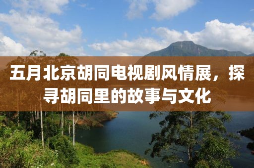 五月北京胡同电视剧风情展，探寻胡同里的故事与文化