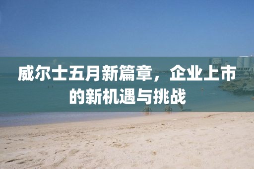 威尔士五月新篇章，企业上市的新机遇与挑战