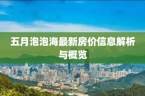 五月泡泡海最新房价信息解析与概览