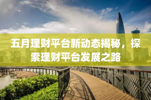 五月理财平台新动态揭秘，探索理财平台发展之路