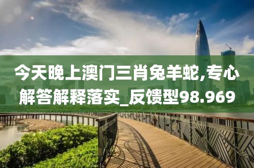 今天晚上澳门三肖兔羊蛇,专心解答解释落实_反馈型98.969
