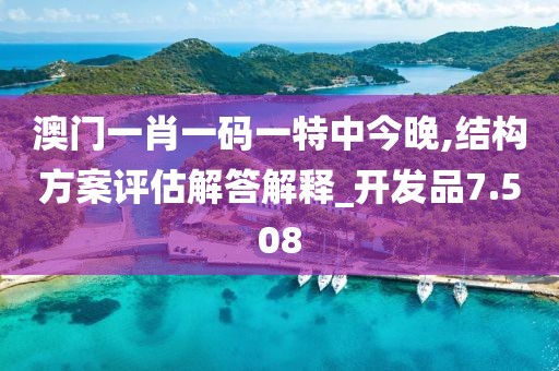 澳门一肖一码一特中今晚,结构方案评估解答解释_开发品7.508